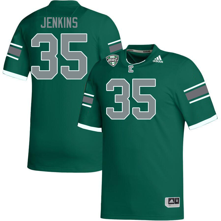 Eastern Michigan Eagles #35 Jaheim Jenkins College Football Jerseys Stitched Sale-Green
